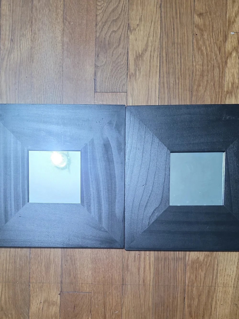 IKEA Black Square Framed Wall Mirrors Duo